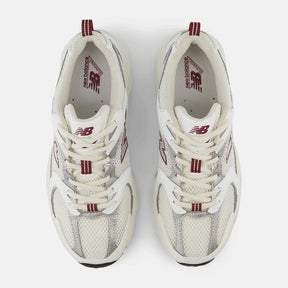 New Balance 530 Sea Salt White Mercury Red