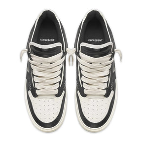 Represent Reptor Low Black Vintage White Sneakers